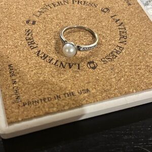 Pandora S925 Ale 54 Pearl Ring Size 7